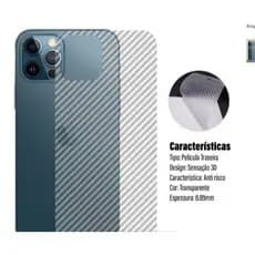 Película Traseira De Fibra De Carbono Para Iphone celular
