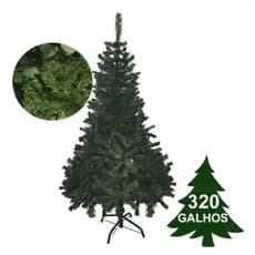 Arvore De Natal 150cm Verde Com 320 Galhos E Pe De Metal