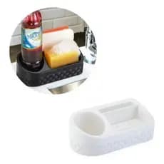 Porta Detergente Rattan Nitron Com Base Porta Esponja Organizador De Pia Moderno