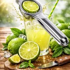 Espremedor de Limão Inox Manual Profissional Forte e Durável para Suco e Caipirinhas Rápido