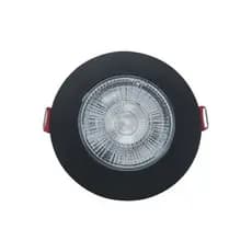 Spot de Led 5w Embutir Authentic Preto Redondo Luminária Teto Gesso Sanca Bivolt Avant