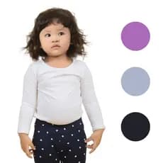 Camiseta Básica Manga Longa Blusa Infantil Criança
