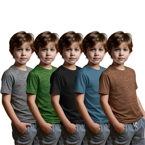 KIT 5 Camisetas Básicas Unissex Esportes Passeio
