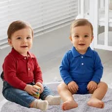 Body Bebê Manga Longa Menino Menina Fashionista Elegante Batizado Natal Ano Novo