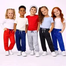 KIT Calça de Moletom Infantil Flanelado Roupa de Criança Outono Inverno