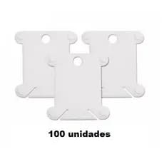 Plaquetas, Placas p/ Enrolar Linhas Plaquinhas  Plásticas  100 un