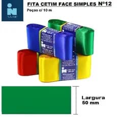Fita Cetim Najar Nº 12 * Pç c/10m X 50mm
