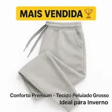 Calça Moletom Masculina Ideal Para O Inverno.