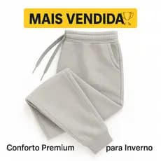 Calça moletom masculina grossa