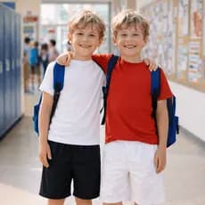 Kit 2 Bermudas Infantis Tactel Leve Macio Fresco Verão Lazer Escola Passeio Conforto Brincar