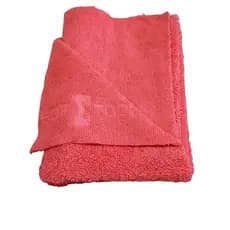 TOALHA EM MICROFIBRA SEM COSTURA LADOS LISO E FELPUDO 40X60 - VERMELHA
