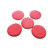 KIT COM 5 APLICADOR EM MICROFIBRA - VERMELHO