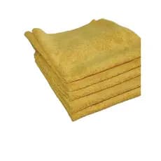 KIT COM 5 TOALHAS EM MICROFIBRA SEM COSTURA 40X40 USO GERAL - LARANJA