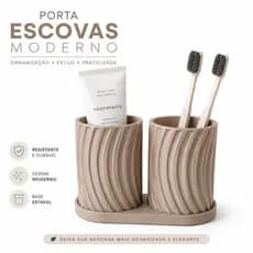 Porta escova de Dente e Pasta/ Organizador de Banheiro