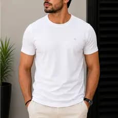 Camiseta Básica ogochi Premium 100% original Algodão Manga Curta slim