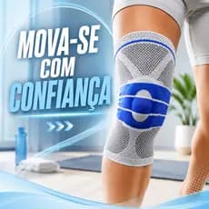 Joelheira Ortopédica Compressão 3D Silicone Patelar Alívio Dor Joelho Artrose Tendinite Academia