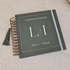 Planner de Casamento Agenda da Noiva Permanente Personalizado Modelo 1