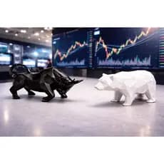 Escultura Bull & Bear 3D – Touro e Urso Mercado Financeiro – Decoração Investidor