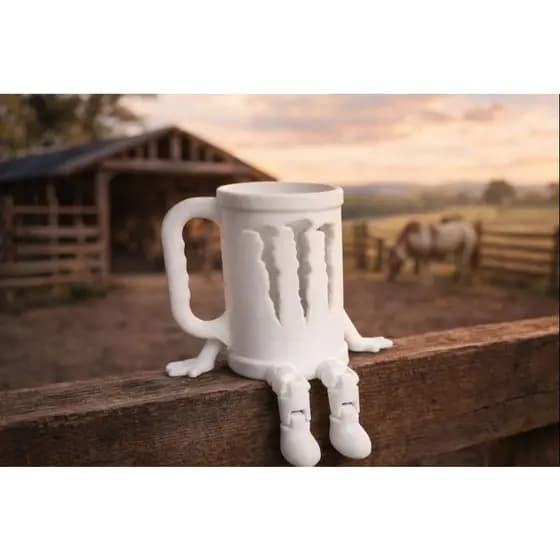 Caneca Monster Porta Lata 3D Articulada – Suporte para Energético