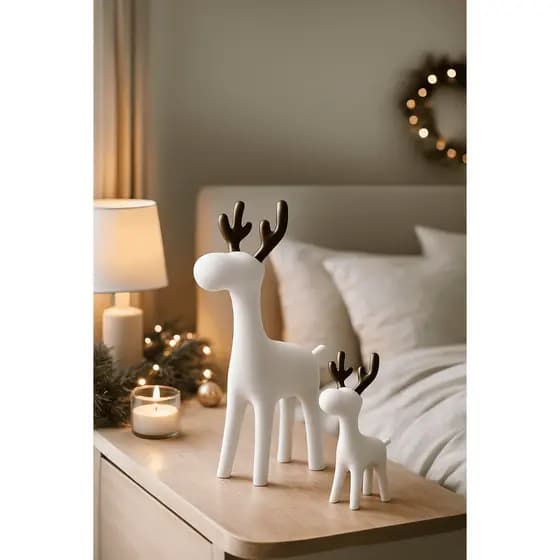 KIT RENA ALCE PARA DECORAÇÃO NATAL NATALINA MESA DECORATIVA ELEGANTE