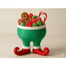 Cachepot Grinch Natal Vaso Decorativo Pote Doces Mesa