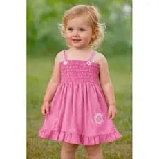 Vestido Jardineira Bebê Infantil Verão
