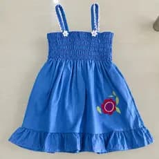 Vestido Jeans Bebê Infantil 1,2 e 3 anos, jardineira jeans infantil, roupa de menina promoção