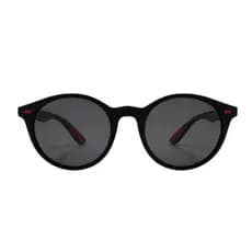 Óculos de Sol Redondo Preto unissex preto lente polarizada e com proteção uv400 envio imediato