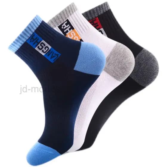 Kit 3 Pares Meia Cano Longo ou Cano Curto Moda Infantil Juvenil Soquete Menino Kids Conforto