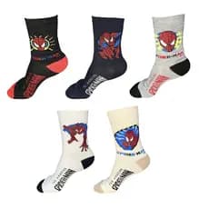 Kit 6 Pares Meia Infantil Juvenil  Homem Aranha Batman Superman Infantil DC Marvel