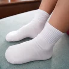 Kit 9 Pares Meia Infantil Escolar Branca Menino ou menina Cano Longo Conforto Top