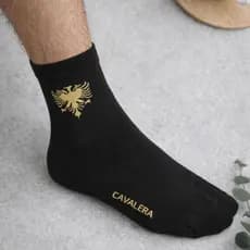 Kit 2 OU 4 Pares Meia Cano Longo Social Cavalera Algodão Conforto Moda Masculina
