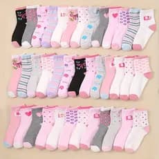 Kit 6 Pares Meia 90% Algodão Moda infantil Juvenil Inverno Grossinhas Fofinhas Conforto Kids