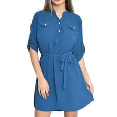 Vestido Feminino Chemise Camisão Duna