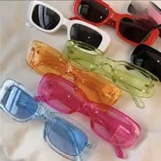 Óculos De Sol Quadrado Unissex De Luxo Pequeno Retângulo Vintage Marca Designer Óculos Retro