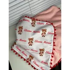 manta baby personalizada,manta personalizada ,maternidade