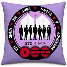 almofada BTS personalizada