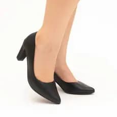 Sapato Scarpin Salto Alto Moderno Bico Fino Macio Confortável Clássico Croco Metalizado