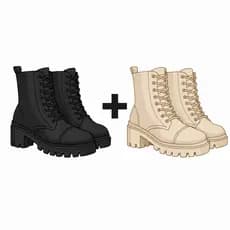 Kit Caixa Sortida 2 Pares Bota Coturno Feminino Munita Box Mistério