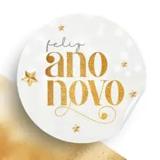Adesivos de Ano Novo Etiquetas Adesivas para Embalagens Ano Novo Loja