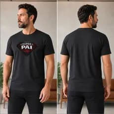 Camiseta Masculina Personalizada, Camiseta Masculina, Camiseta Masculina Para O Dia Dos Pais, Camiseta.