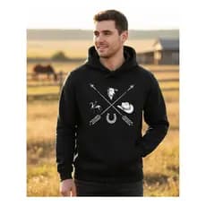 Blusa De Frio Moletom Canguru  Country Raiz Agro Flanelado Confortável Lançamento 2026 Inverno