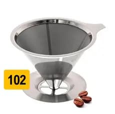 Coador de Café 102 em Aço Inox Ecológico Sem Papel