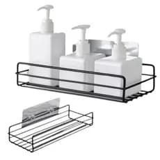 Suporte Retangular Aço Inox Organizador Banheiro Cozinha