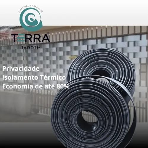 Fechamento De Portao Fita Pvc Divisor De Grama 10M x 10cm altura.