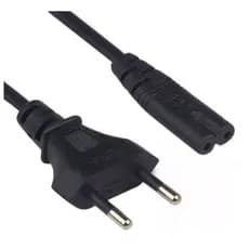 Cabo De Força Energia Bipolar 8 Fonte 1.5M Bivolte Para Notebook Impressora Radio