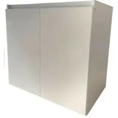 Gabinete de Banheiro 2 portas 59x60 Dobradiças Com Amortecimento 100% MDF Porta Passante