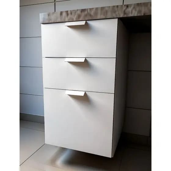 Gaveteiro 40cm Cozinha 👉 2 Gavetas + 1 Gavetão | Corrediça Telescópica