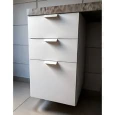 Gaveteiro 40cm Cozinha 👉 2 Gavetas + 1 Gavetão | Corrediça Telescópica