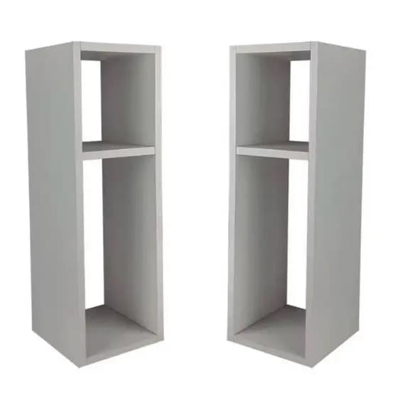 Mesa de Cabeceira Estreita 20cm | Criado Mudo Compacto MDF Branco